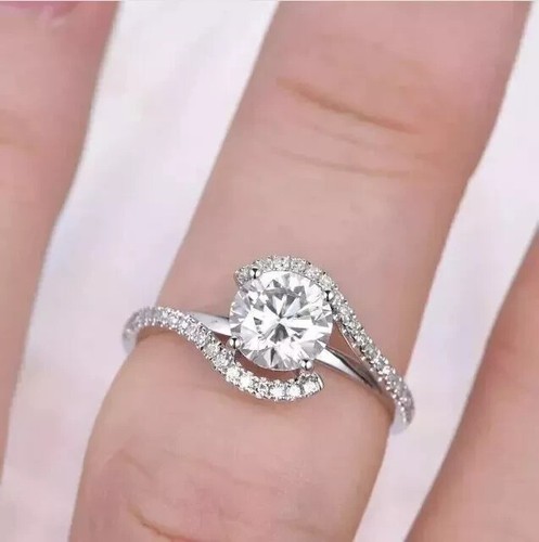 14k white gold over - 14k, 2ct